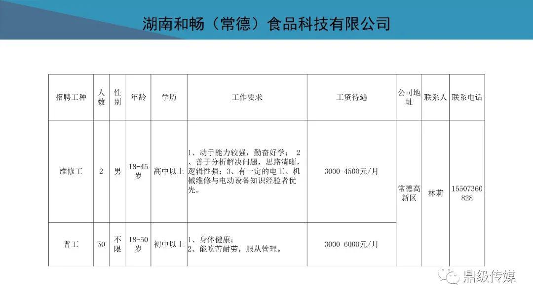 常德鼎城最新招聘信息概覽